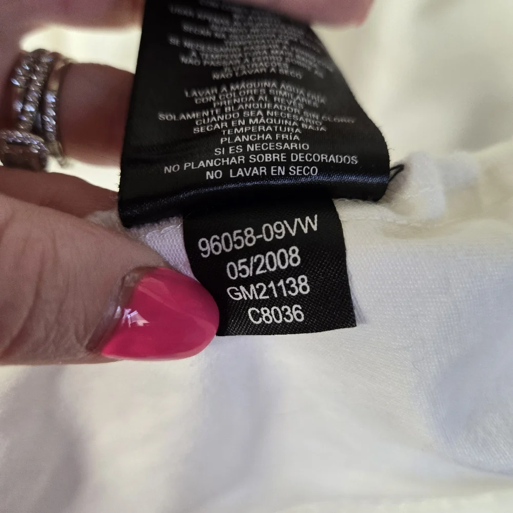 Harley-Davidson White Lace-Up Corset Vest Size Medium – Embroidered Eagle Logo - Picture 6 of 9